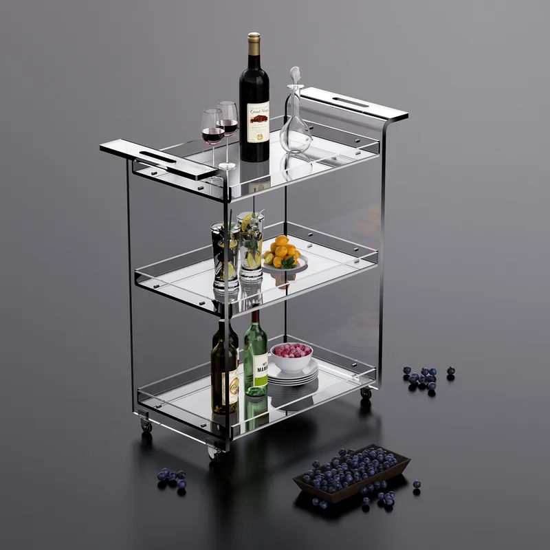 Modern 3-Tier Kitchen Cart wit - Kitchen Baking Cart recension och pris