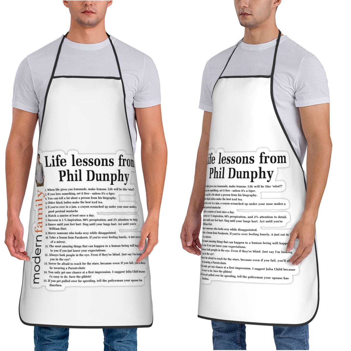 Life Lessons Phil Dunphy Apron - Kitchen And Baking Life recension och pris