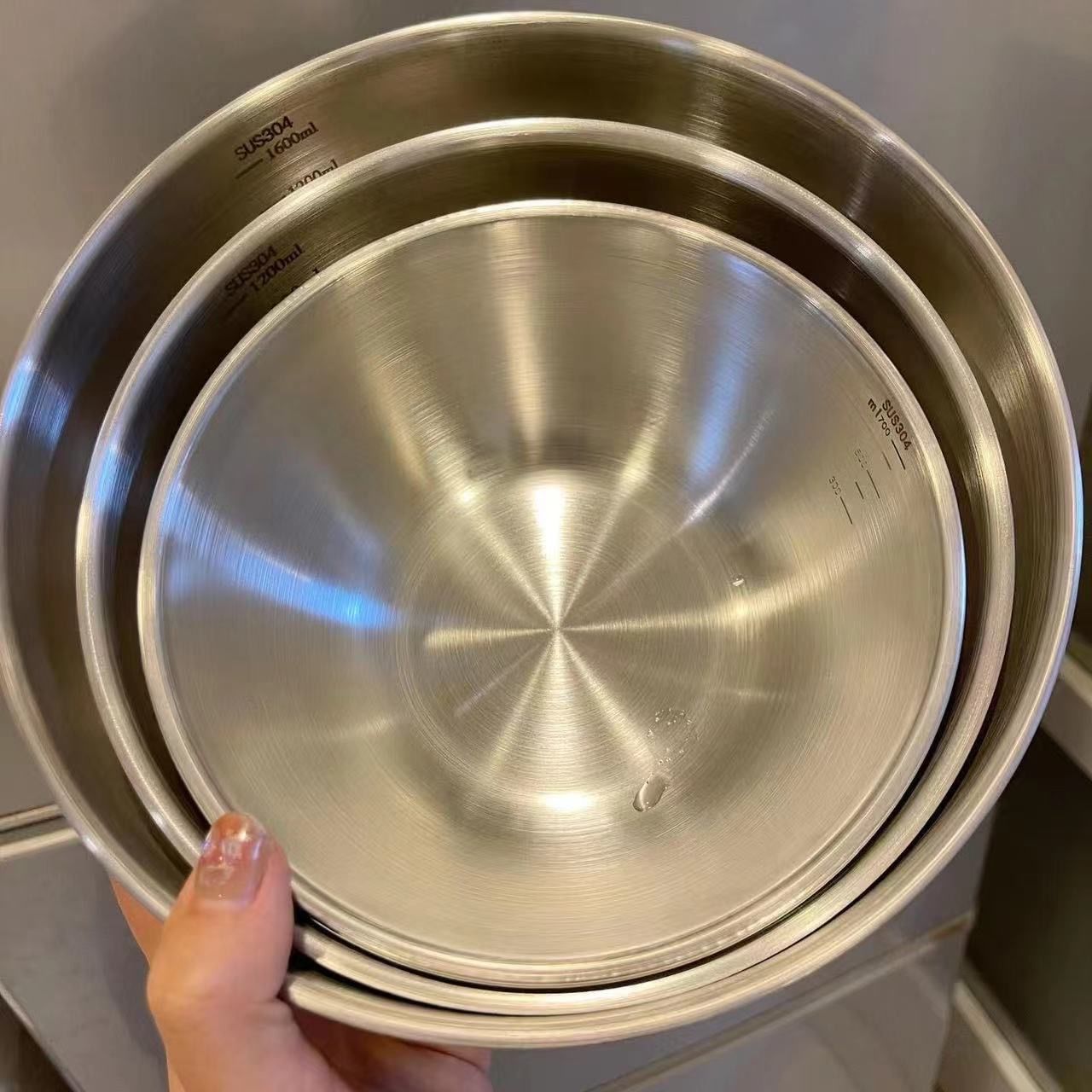 1-3 Stainless Steel Bowl Set w - Baking Kitchen Set recension och pris