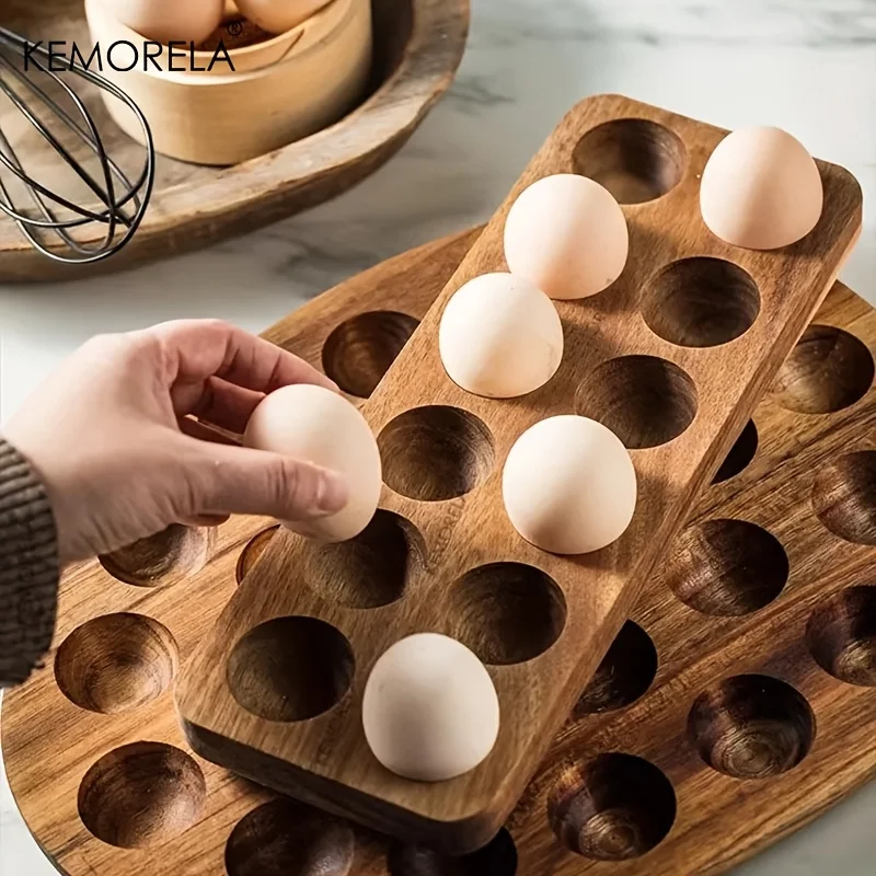 KEMORELA 1PCS Modern Wooden Eg - Kitchen Baking Tray Organiser recension och pris