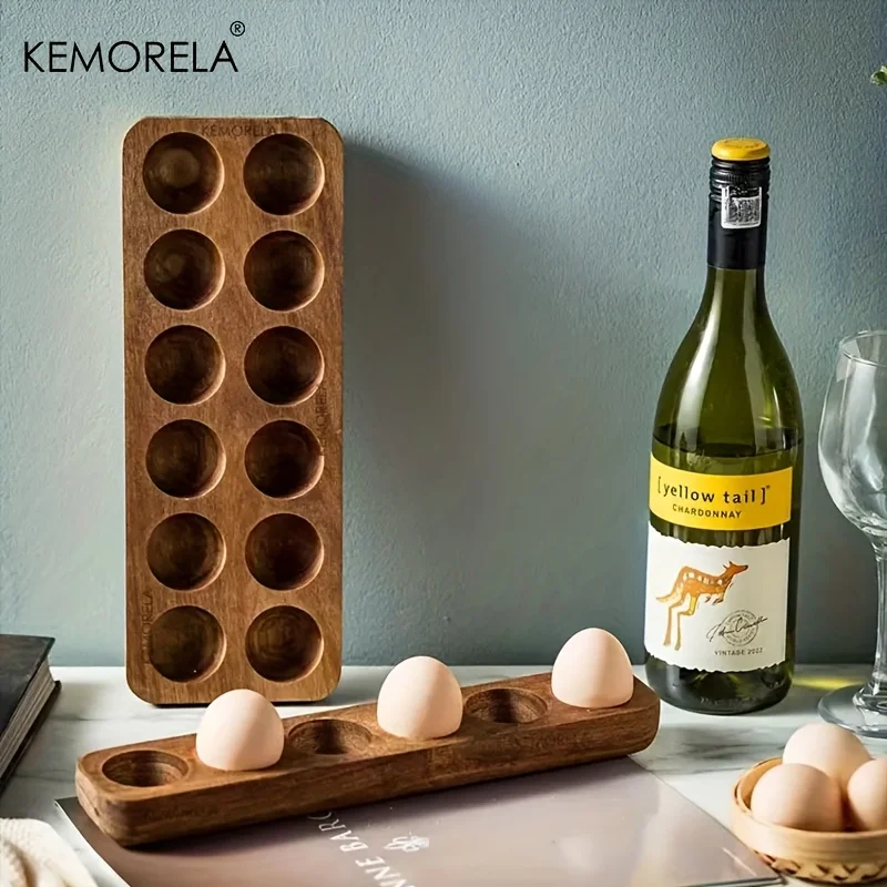 KEMORELA 1PCS Modern Wooden Eg - Kitchen Baking Tray Organiser recension och pris
