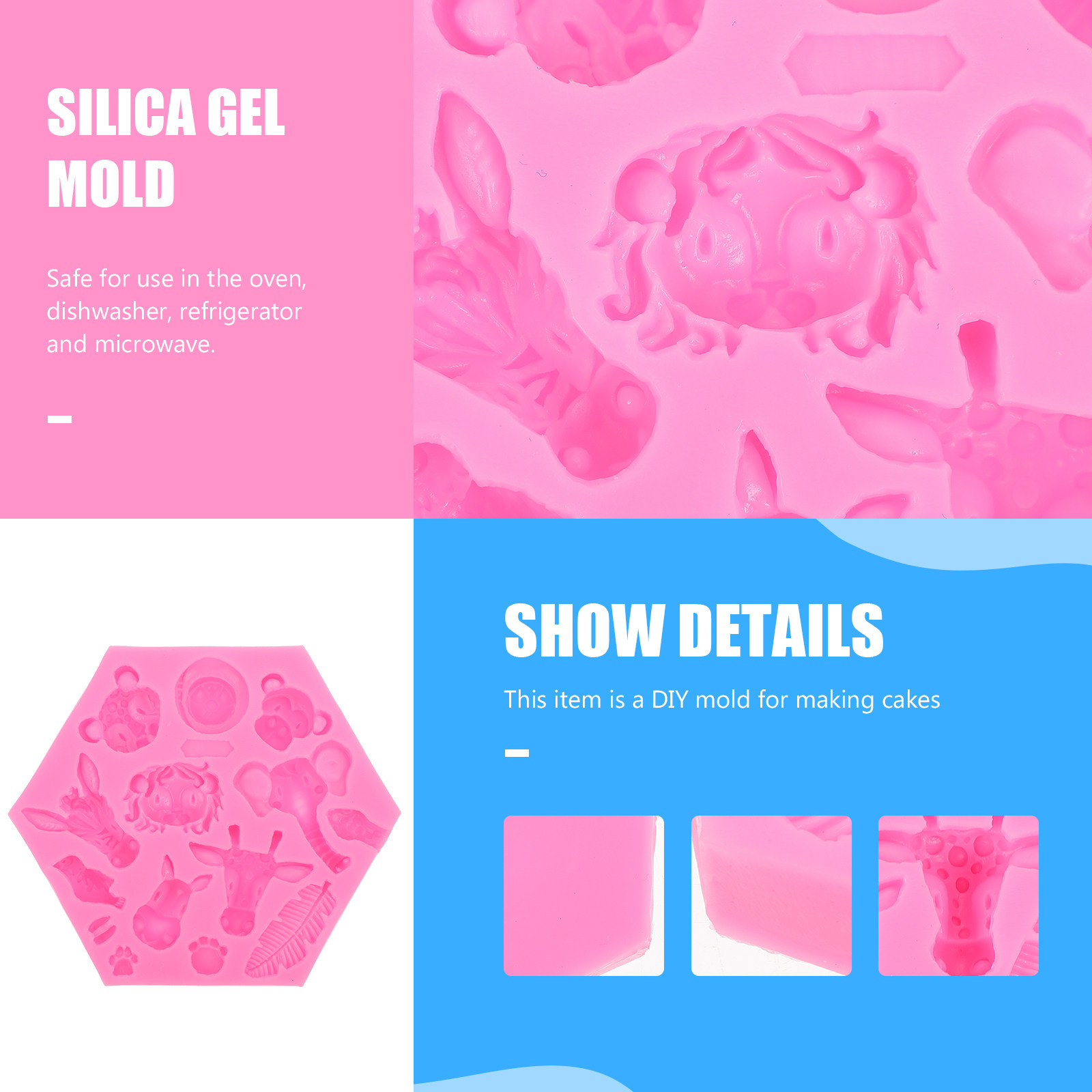 1Pcs Forest Animal Silicone Mo - Silicone Cake Mold recension och pris