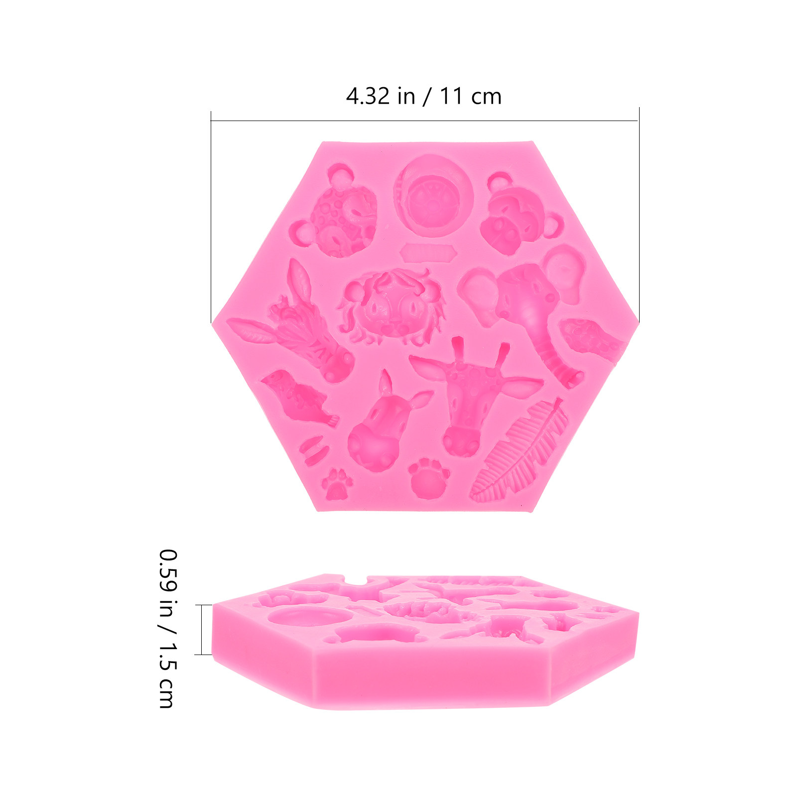 1Pcs Forest Animal Silicone Mo - Silicone Cake Mold recension och pris