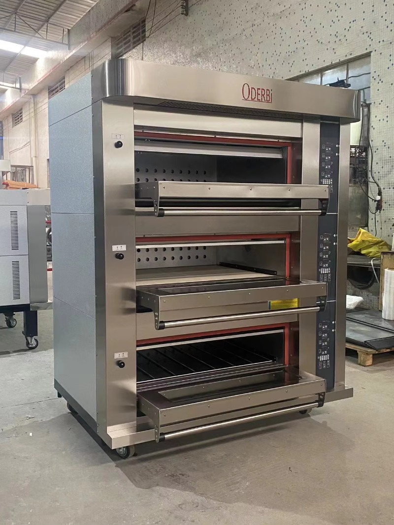 Customized Commercial 3 Deck 6 - Commercial Kitchen Baking Oven recension och pris