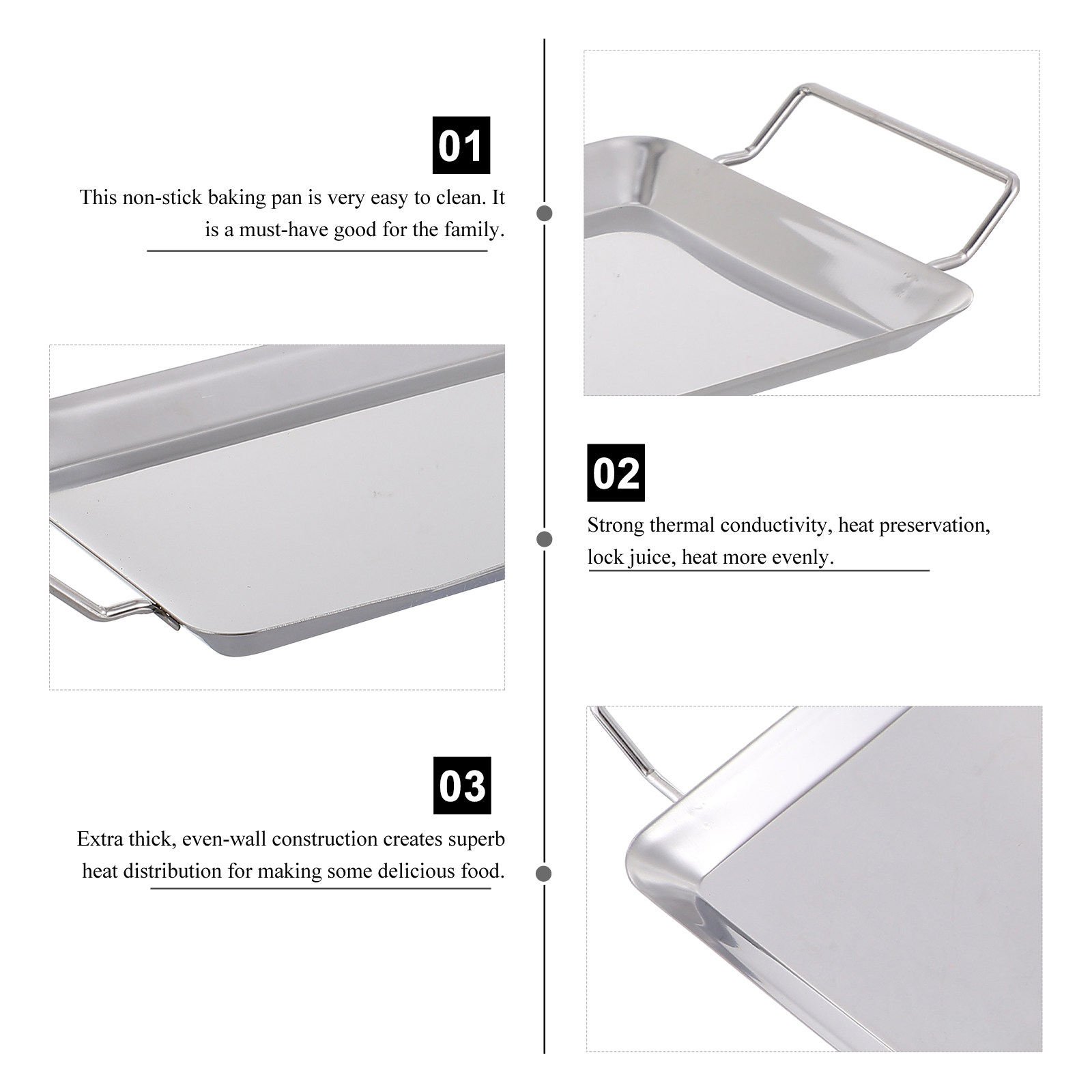 1Pcs Premium Stainless Steel G - Kitchen Baking Tray Organiser recension och pris