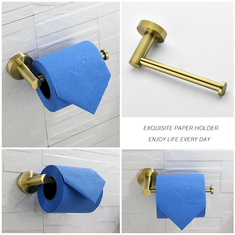 Brushed Gold Toilet Paper Tiss - Kitchen Baking Paper Holder recension och pris