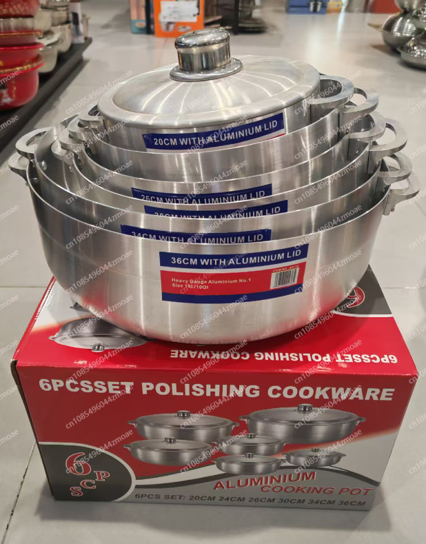 6Pcs Aluminum Pot Set Heavy Ga - Kitchen Baking Pan Set recension och pris