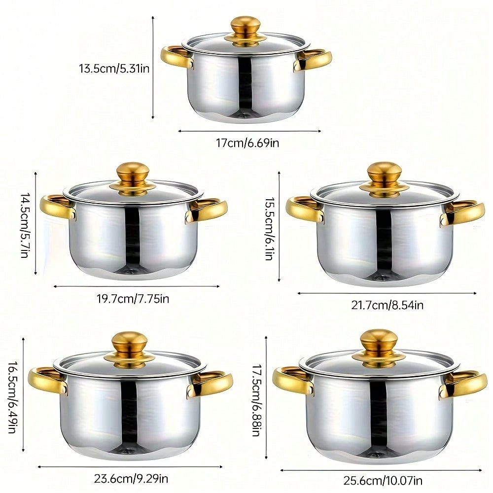 Stainless Steel Pot Set Modern - Kitchen Baking Pan Set recension och pris