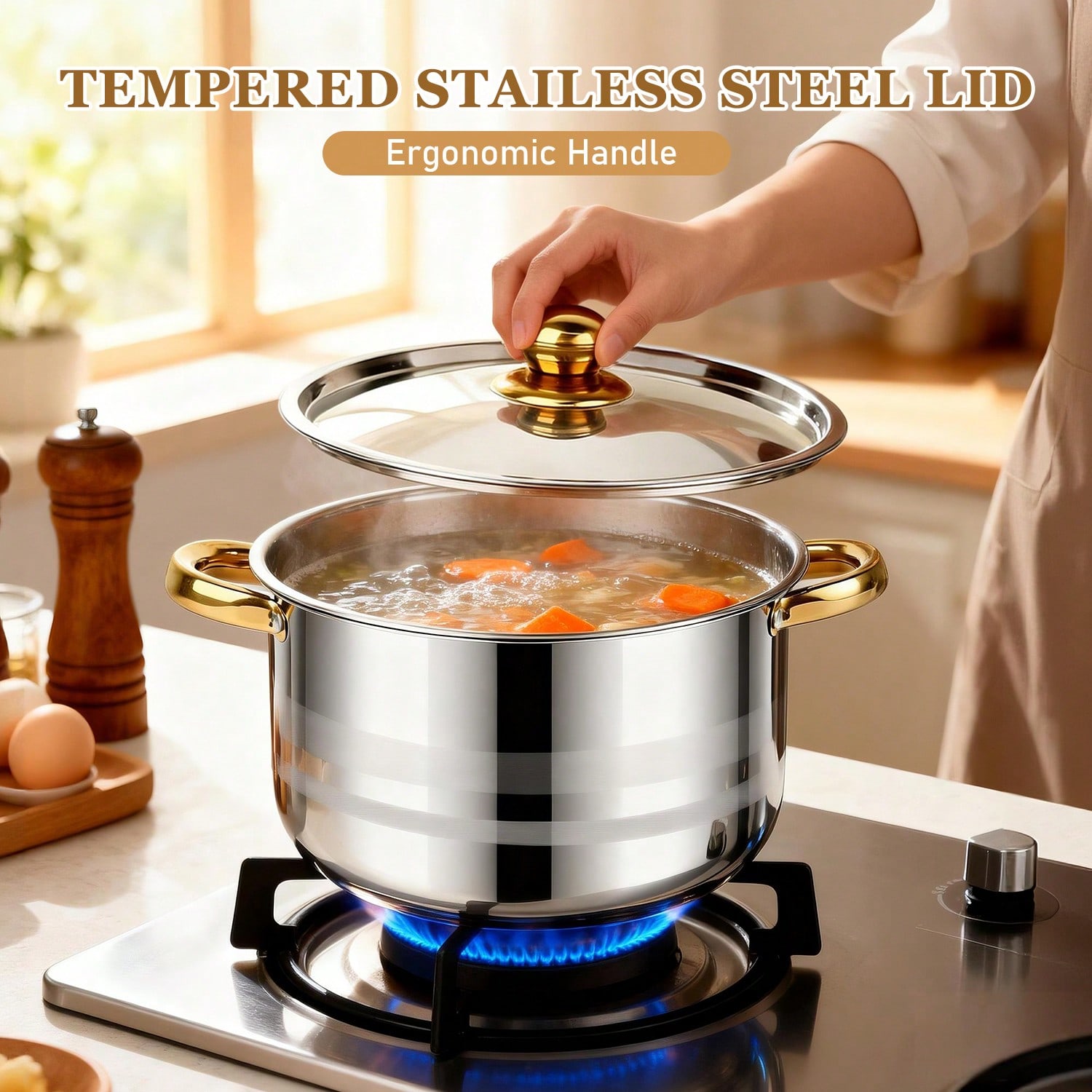 Stainless Steel Pot Set Modern - Kitchen Baking Pan Set recension och pris