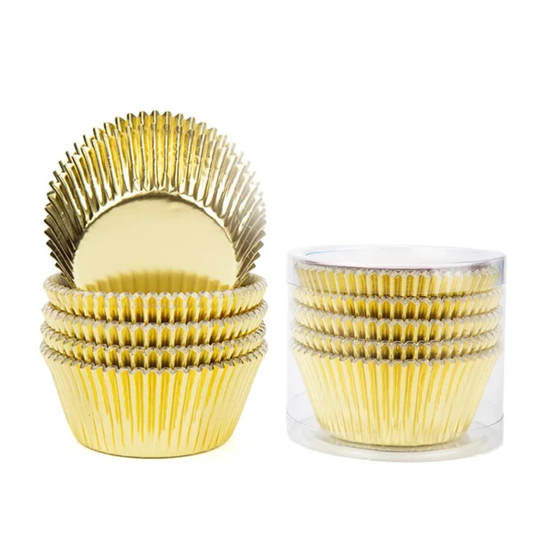 100 piece set of gold foil cup - Baking Kitchen Set recension och pris
