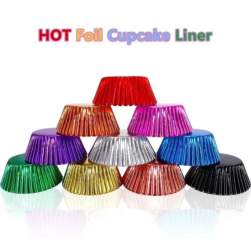 100 piece set of gold foil cup - Baking Kitchen Set recension och pris