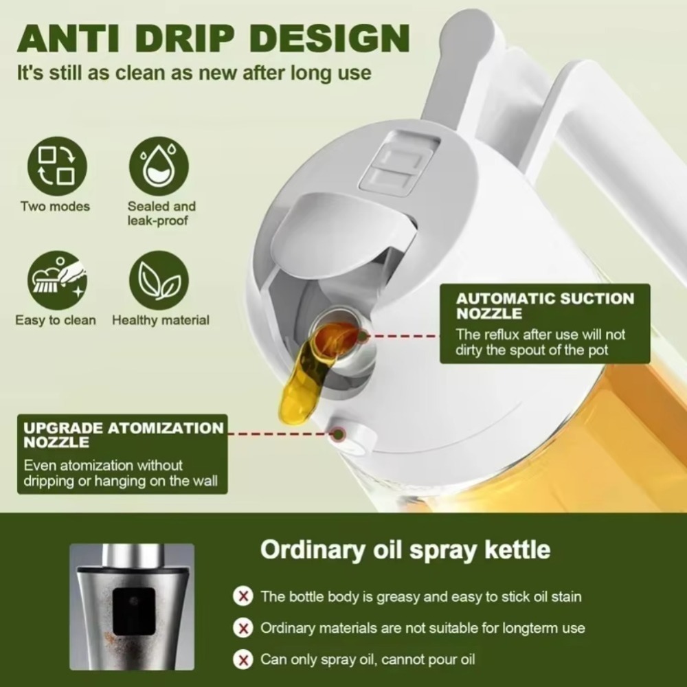2in1 470ml Plastic Spray Oil S - Kitchen For Baking recension och pris