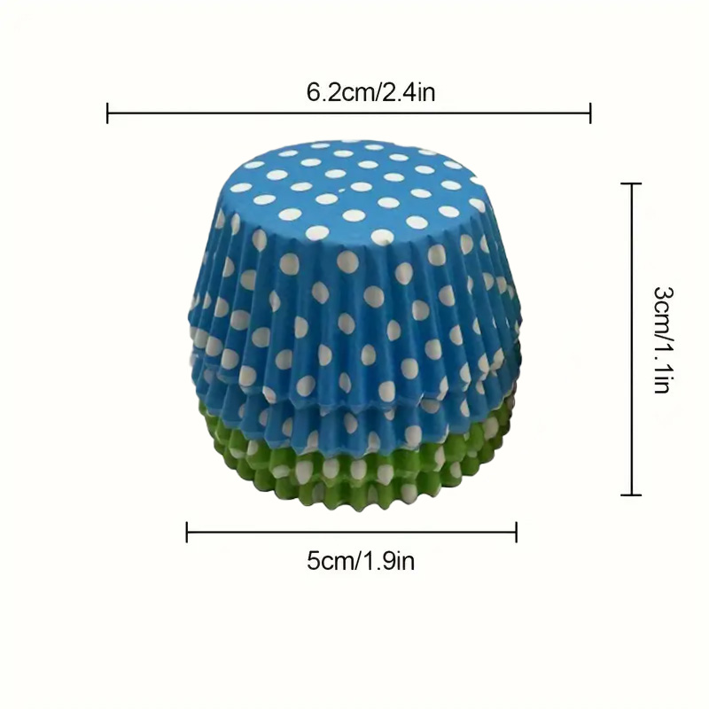100Pcs/200Pcs Polka Dot Cake P - Kitchen Paper For Baking recension och pris