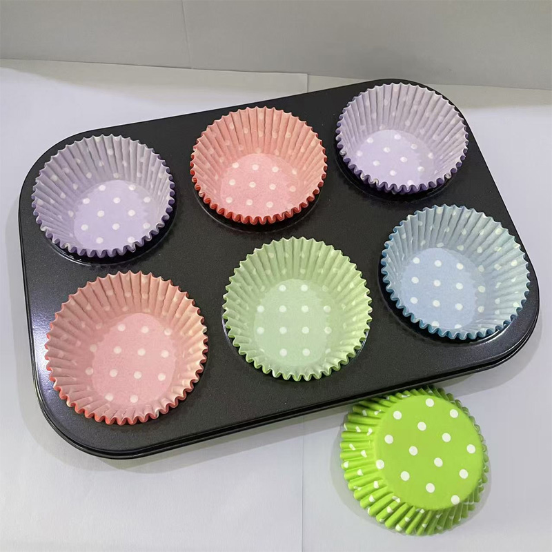 100Pcs/200Pcs Polka Dot Cake P - Kitchen Paper For Baking recension och pris