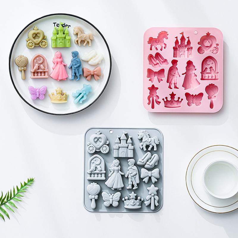 HOT!12 Cavity Prince, Princess - Silicone Cake Mold recension och pris