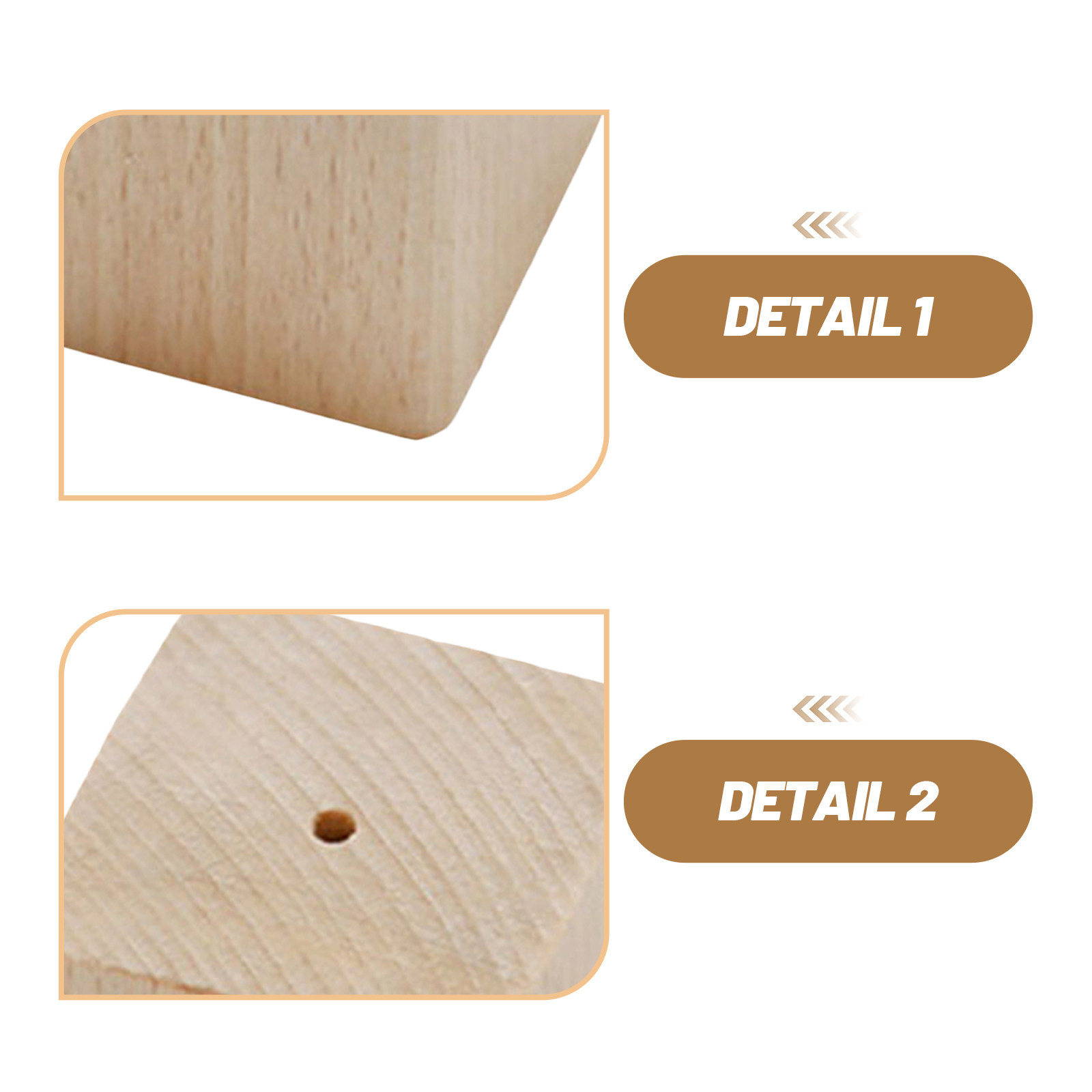 2Pcs Wooden Flower Nail Base S - Kitchen Baking Decor recension och pris