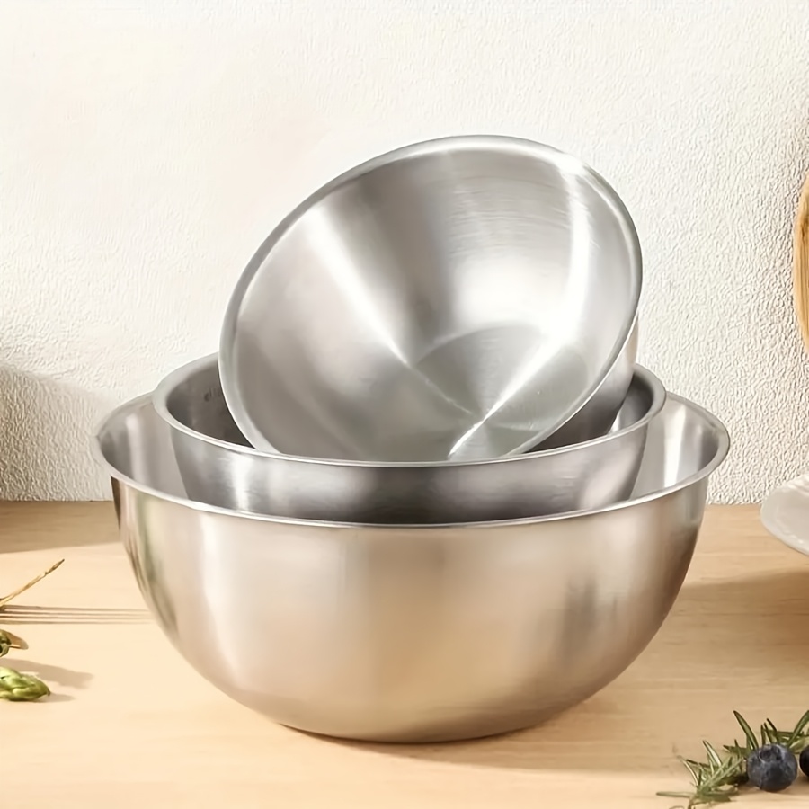 3pcs Stainless Steel Salad Bow - Baking Kitchen Set recension och pris