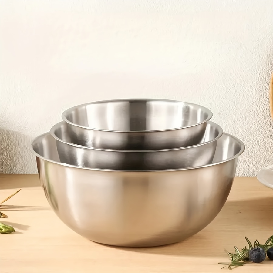 3pcs Stainless Steel Salad Bow - Baking Kitchen Set recension och pris