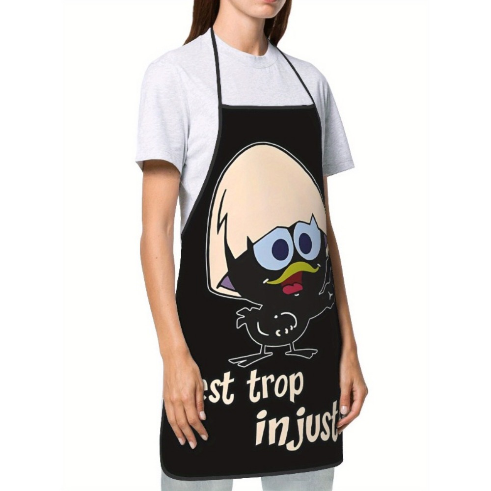 Cartoon Chicken Print Apron Bl - Kitchen Baking Background recension och pris