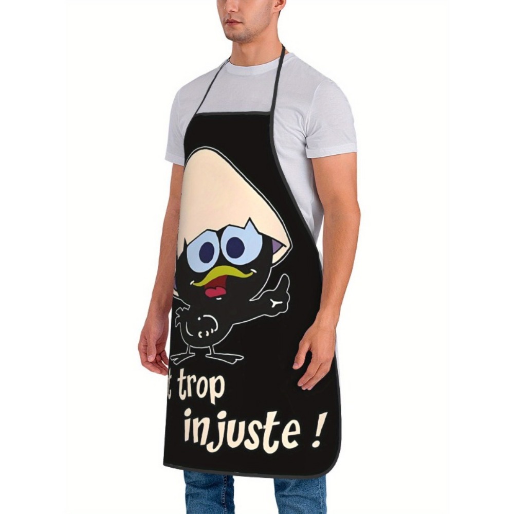 Cartoon Chicken Print Apron Bl - Kitchen Baking Background recension och pris