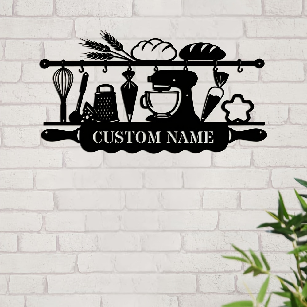 Personalized Kitchen Iron Wall - Kitchen Baking Wall Art recension och pris