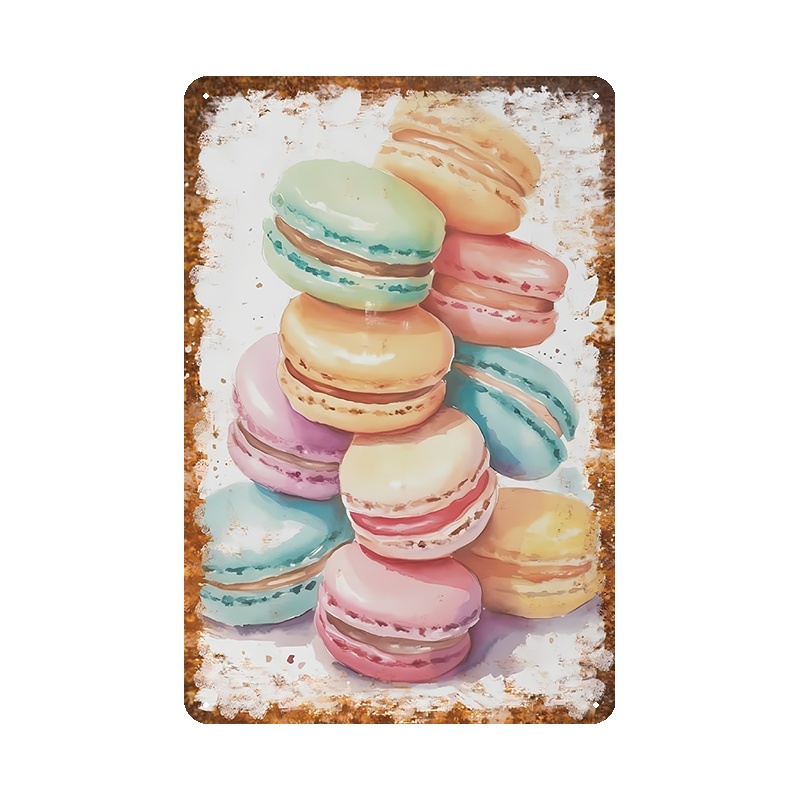2D Flat, 4pcs Dessert Baking W - Kitchen Baking Wall Art recension och pris