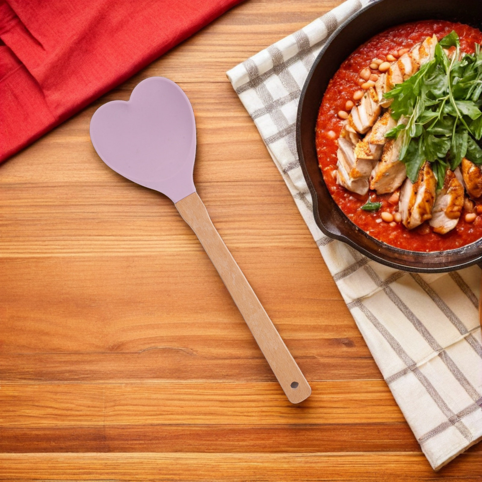 Heart-Shaped Silicone Spatula  - Kitchen Baking Utensils recension och pris