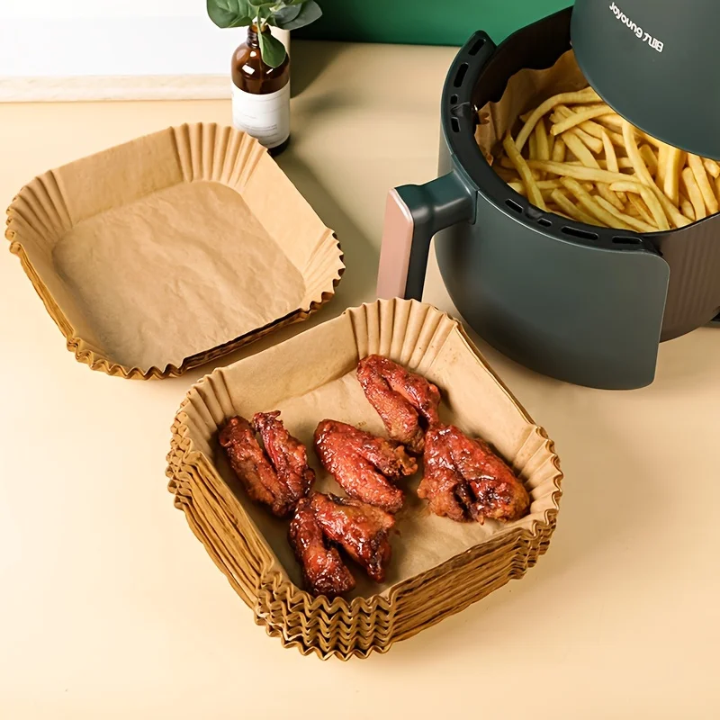 30/50 Pack Air Fryer Paper Squ - Kitchen Paper For Baking recension och pris