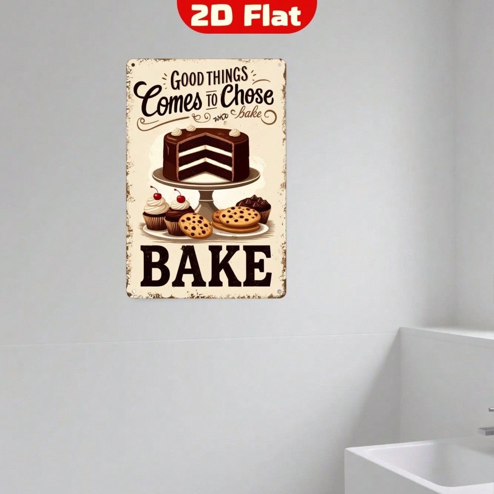【Vintage Metal Wall Art】Art De - Kitchen Baking Wall Art recension och pris