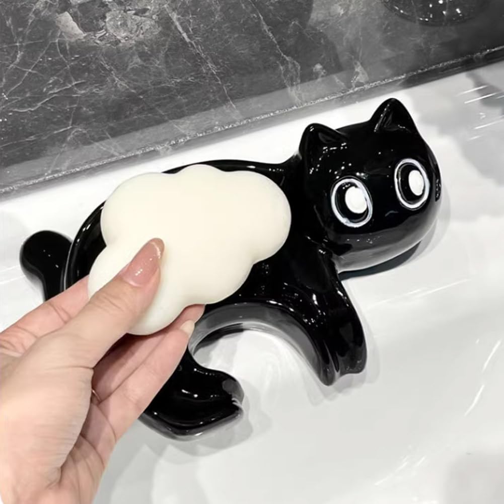 Cute Ceramic Soap Dish Cat Soa - Kitchen Zo recension och pris