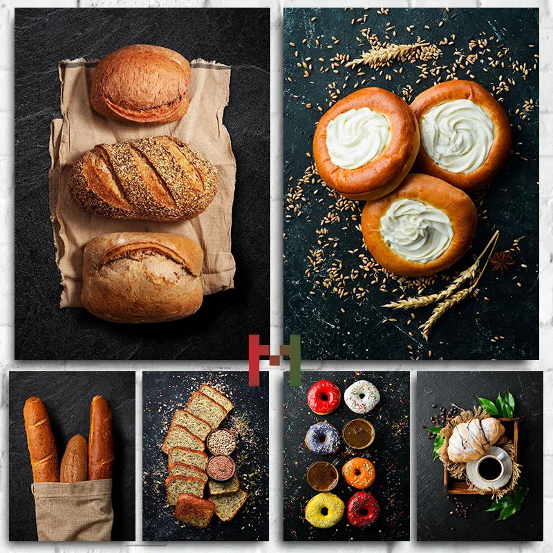Food Kitchen Blackboard Bread  - Kitchen Baking Wall Art recension och pris