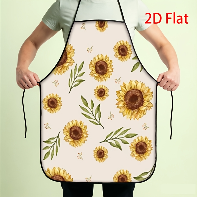 1pc 2D Printed Creative Apron  - Kitchen Baking Background recension och pris