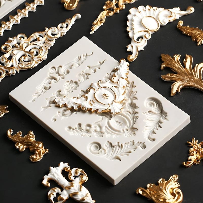 3 Bag Baroque-style silicone m - Silicone Cake Mold recension och pris